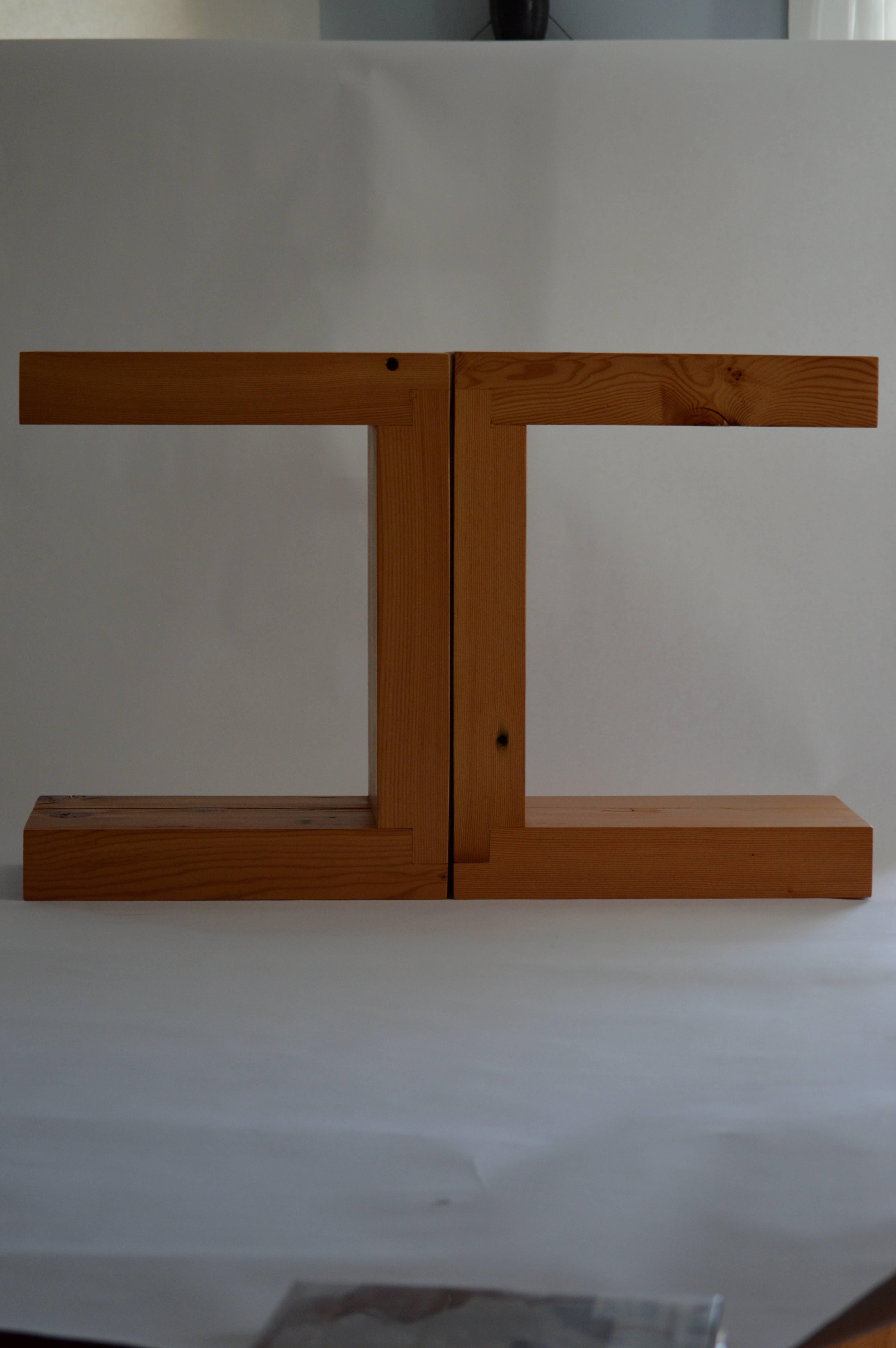 American Contemporary Minimalist Wood Seat or Side Table by Scott Gordon, In Stock For Sale