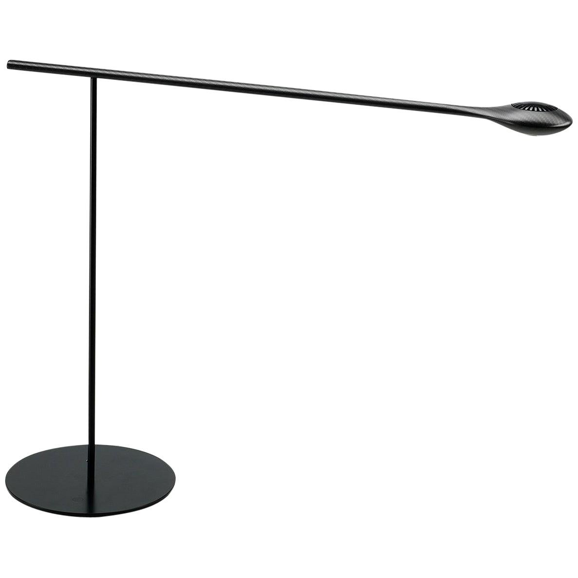 Contemporary Minimalistic Carbon Table Lamp by Tokio. For Sale