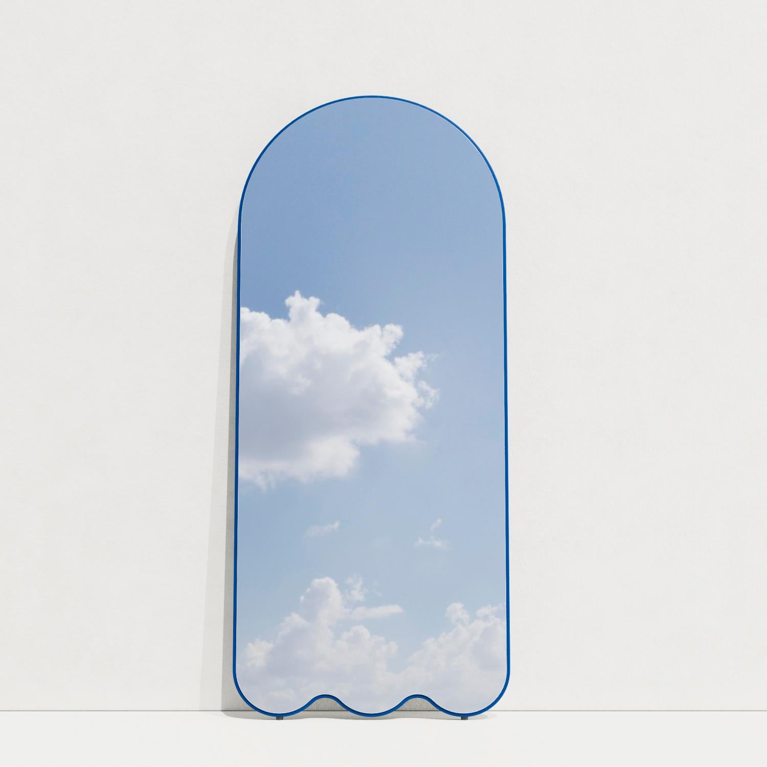 Contemporary Mirror 'Archvyli A3' by Oitoproducts.

Dimensions:
W 78 cm x H 180 cm x D 4 cm
W 37 in x H 71 in x D 1.3 in

Materials: Painted ecological water paint MDF, silver glass mirror, special rubber feet.

About
A full-length art mirror that