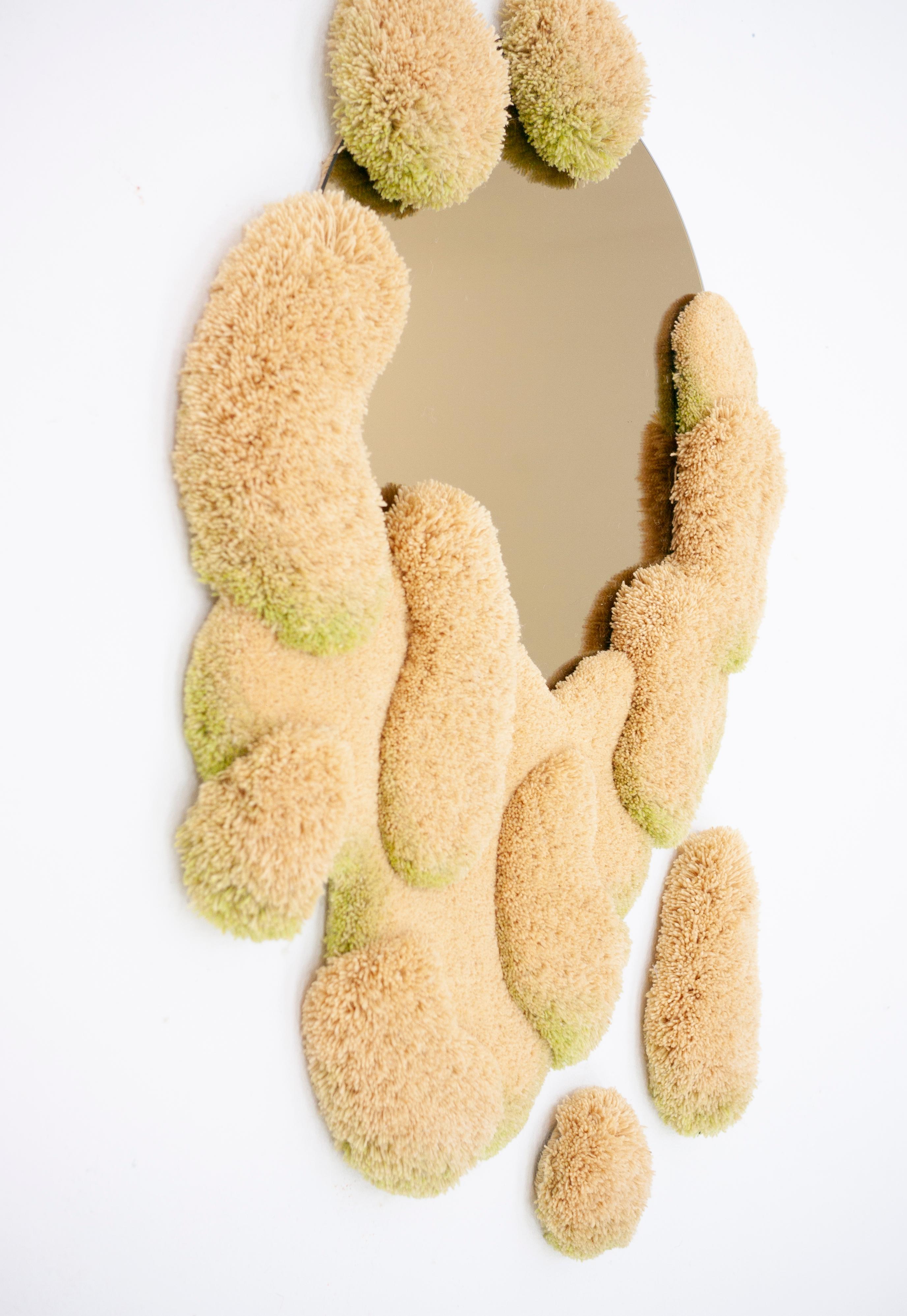 Wool Contemporary mirror, Baby Pure Morning portal Wild Yellow Alfie Furry Friends For Sale