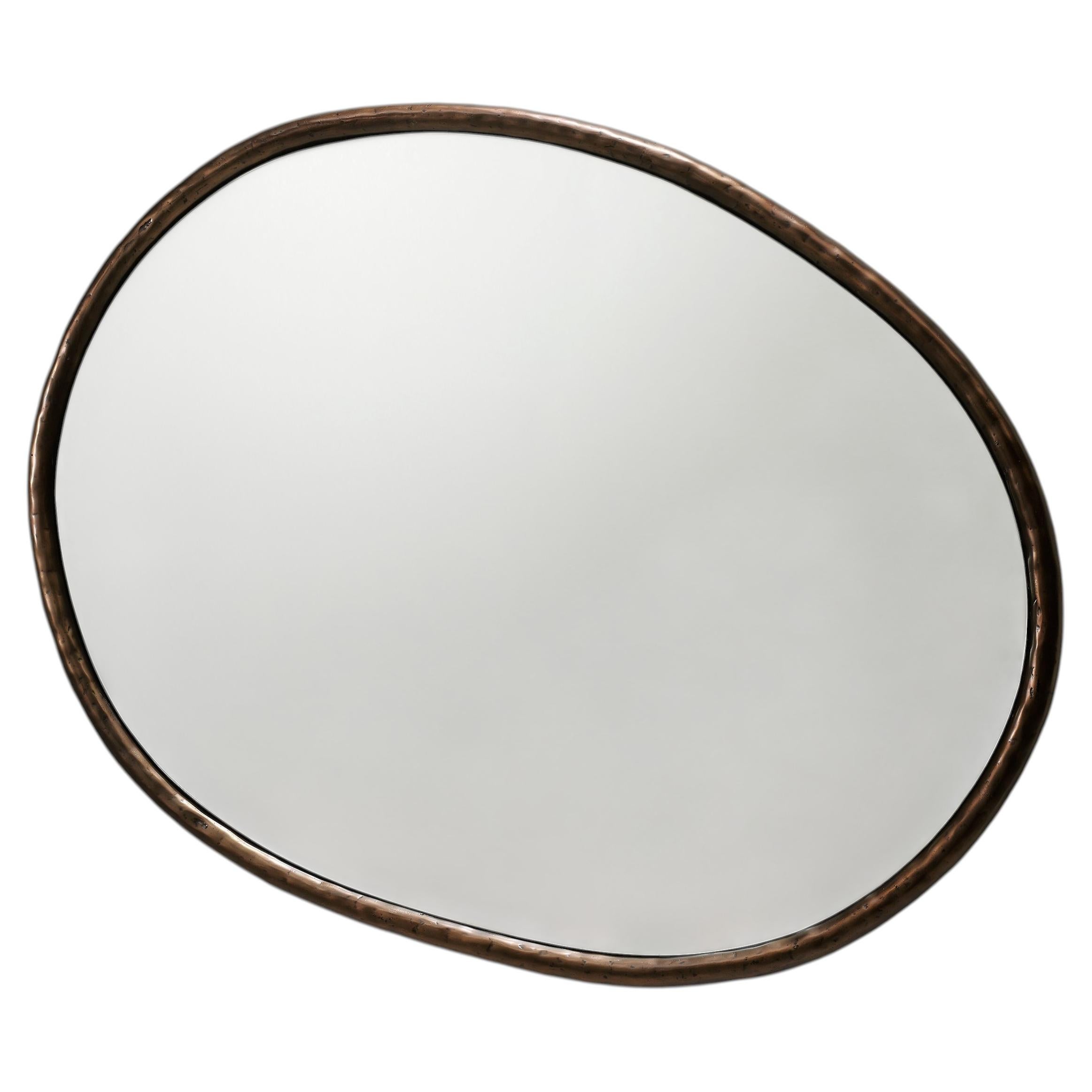 Specchio Contemporary 'Charles L' di LINTELOO, bronzo in vendita