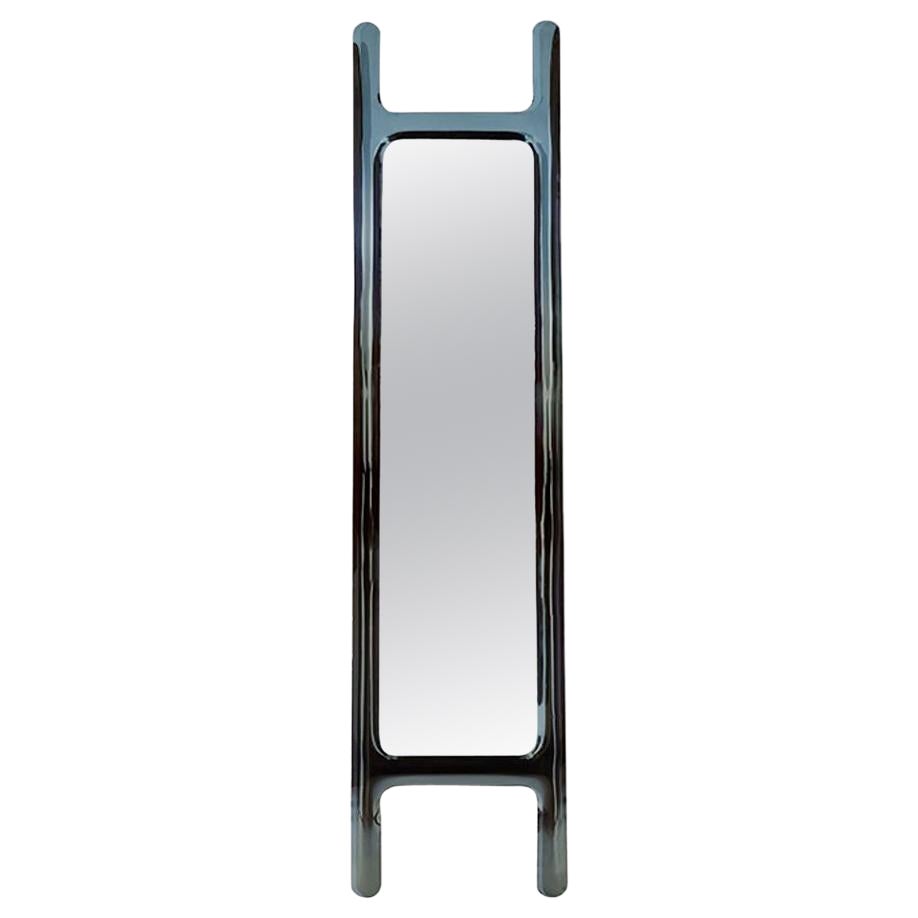 Contemporary Mirror 'Drab' by Zieta, Cosmic Blue