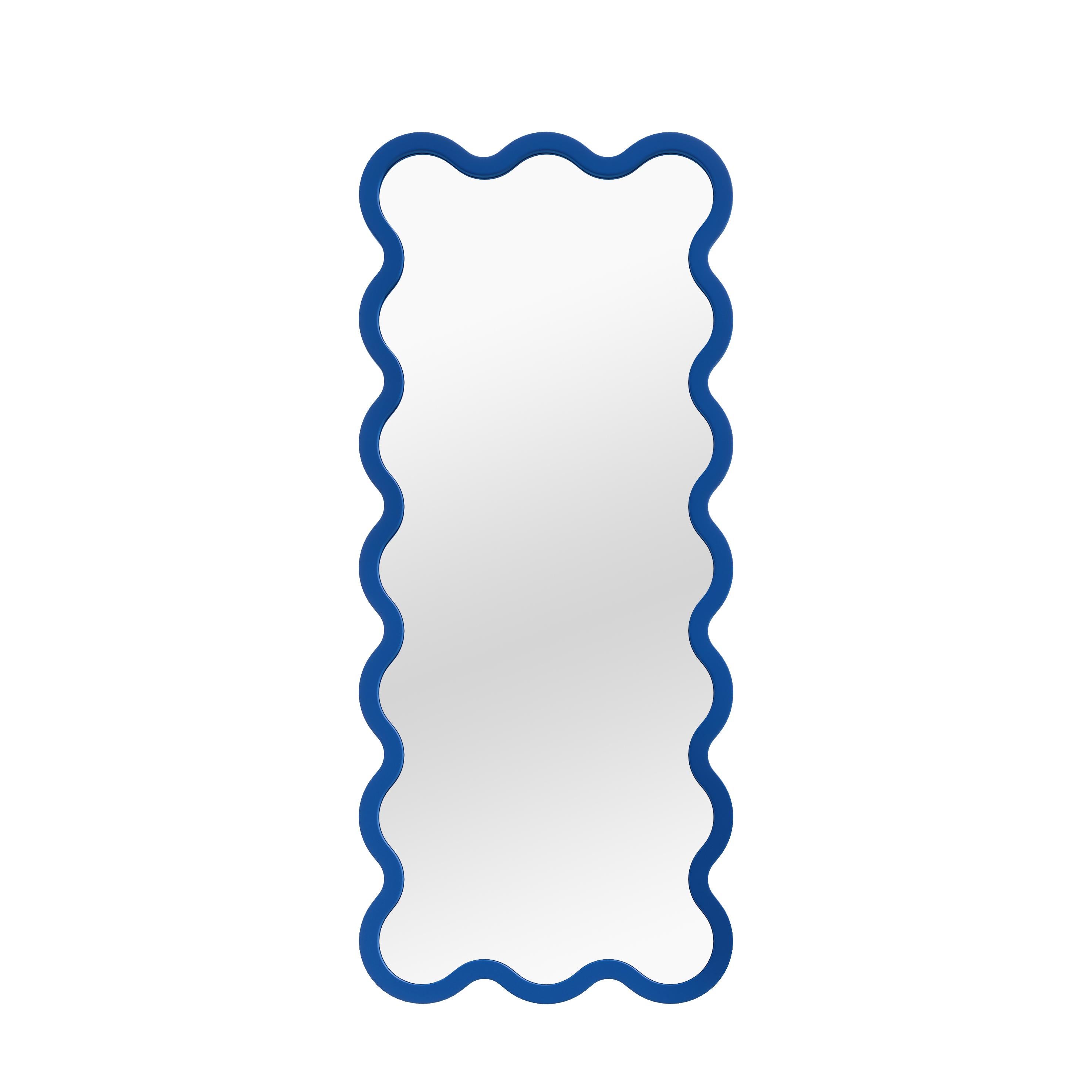 Contemporary Mirror 'Hvyli 16' by Oitoproducts, Blue Frame In New Condition For Sale In Paris, FR