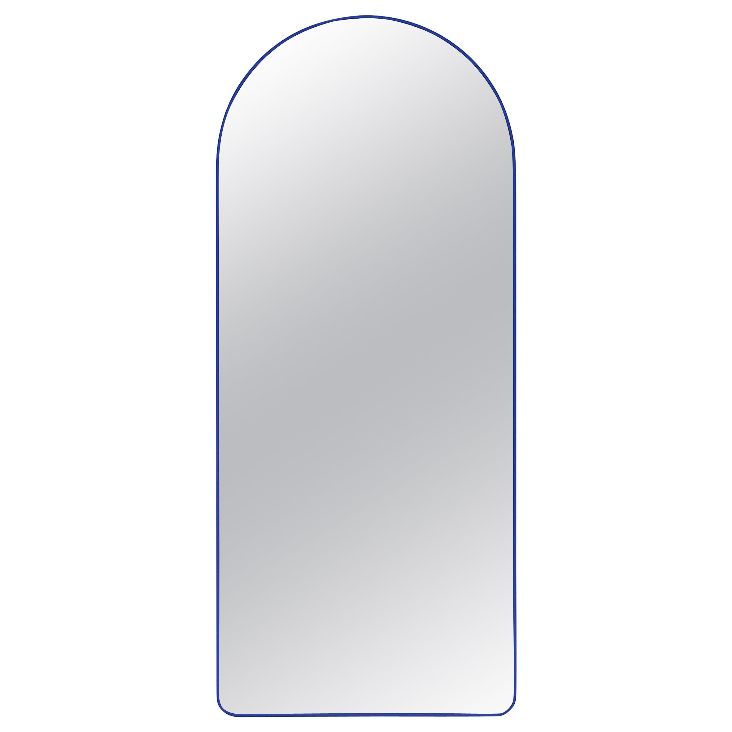 Specchio contemporaneo 'Loveself 01' di Oitoproducts, cornice blu