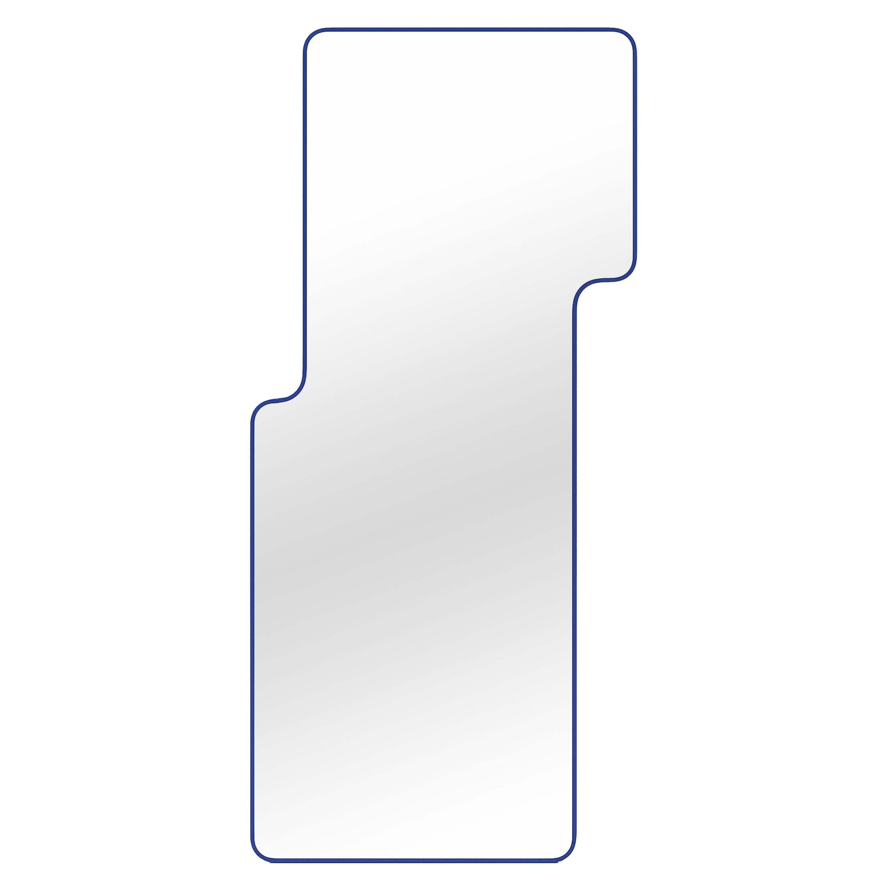 Miroir contemporain Loveself 04 d'Oitoproducts, cadre bleu, 180 cm