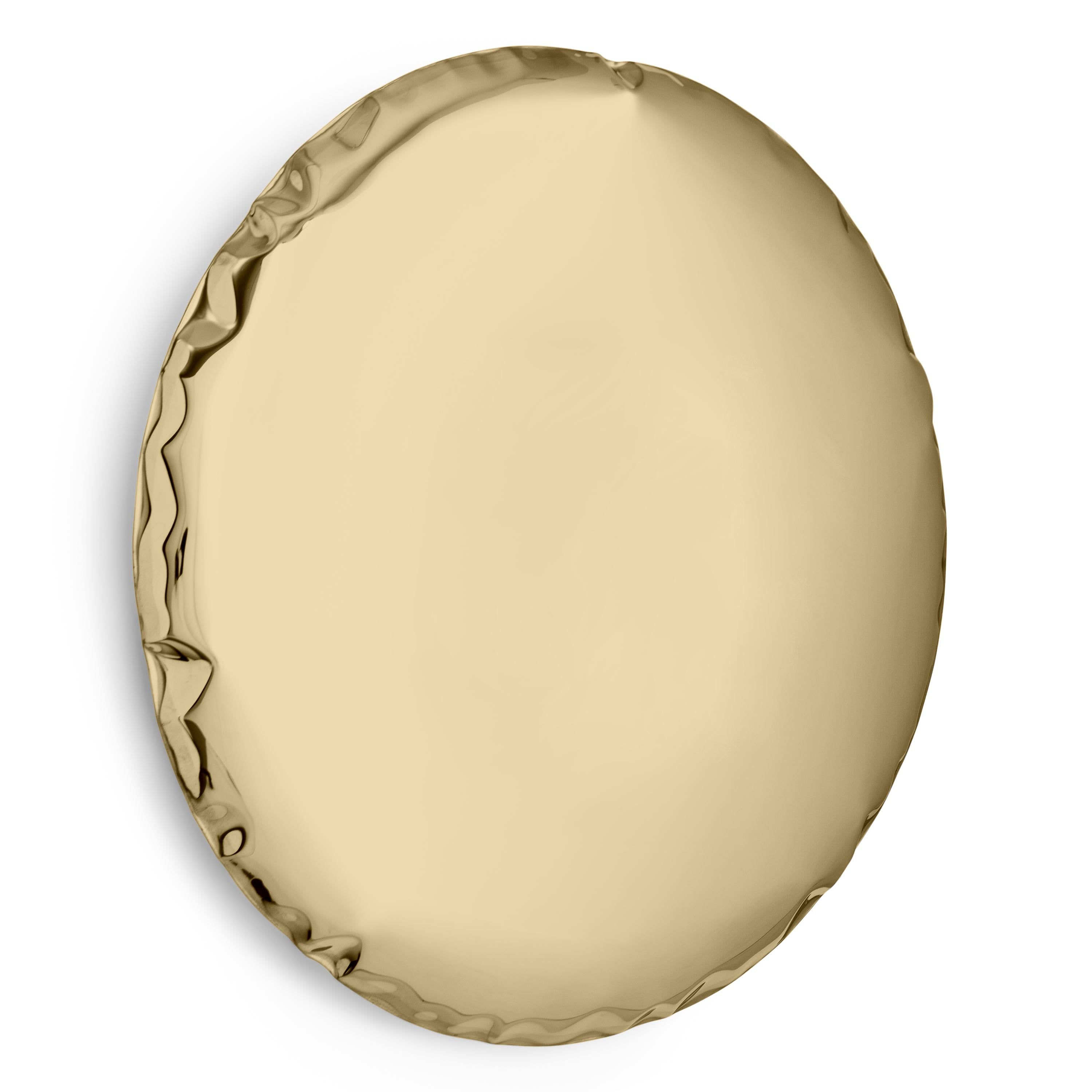 OKO 150 di Zieta
Specchio originale di Zieta, consegnato con certificato. 

Collezione: AURUM

150 cm 
Acciaio inossidabile lucidato
Finitura: Oro classico

--
Zieta Studio è un marchio fondato nel 2010 da Oskar Zieta, architetto e innovatore,