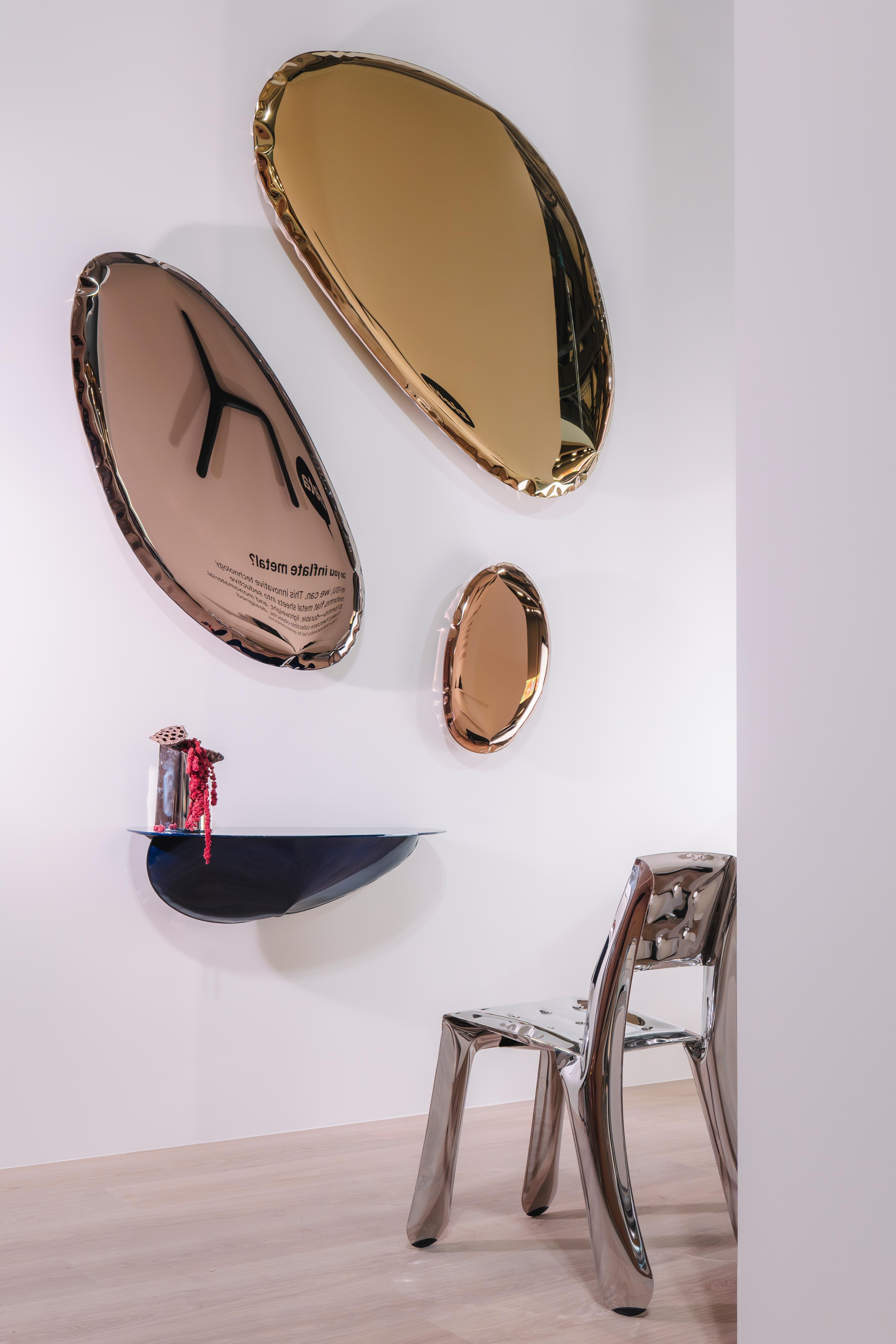 Espejo contemporáneo 'Rondo 120', Colección AURUM, Oro claro, by Zieta en venta 10