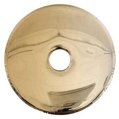 Contemporary Mirror 'Rondo 120', Flamed Gold, by Zieta