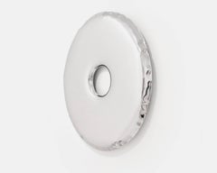 Contemporary Mirror 'Rondo 120' in Polished Stainless Steel by Zieta (in stock)
