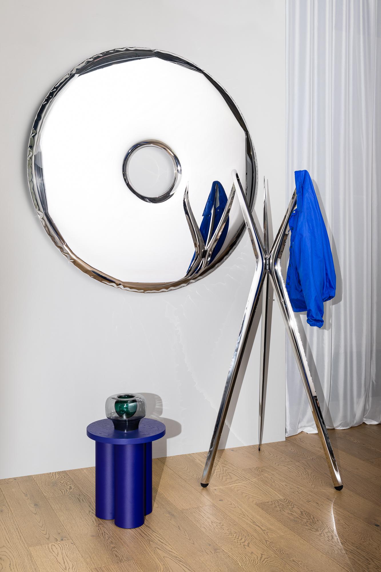 Espejo Contemporáneo 'Rondo 75' en Acero Inoxidable Pulido by Zieta, En Stock en venta 3