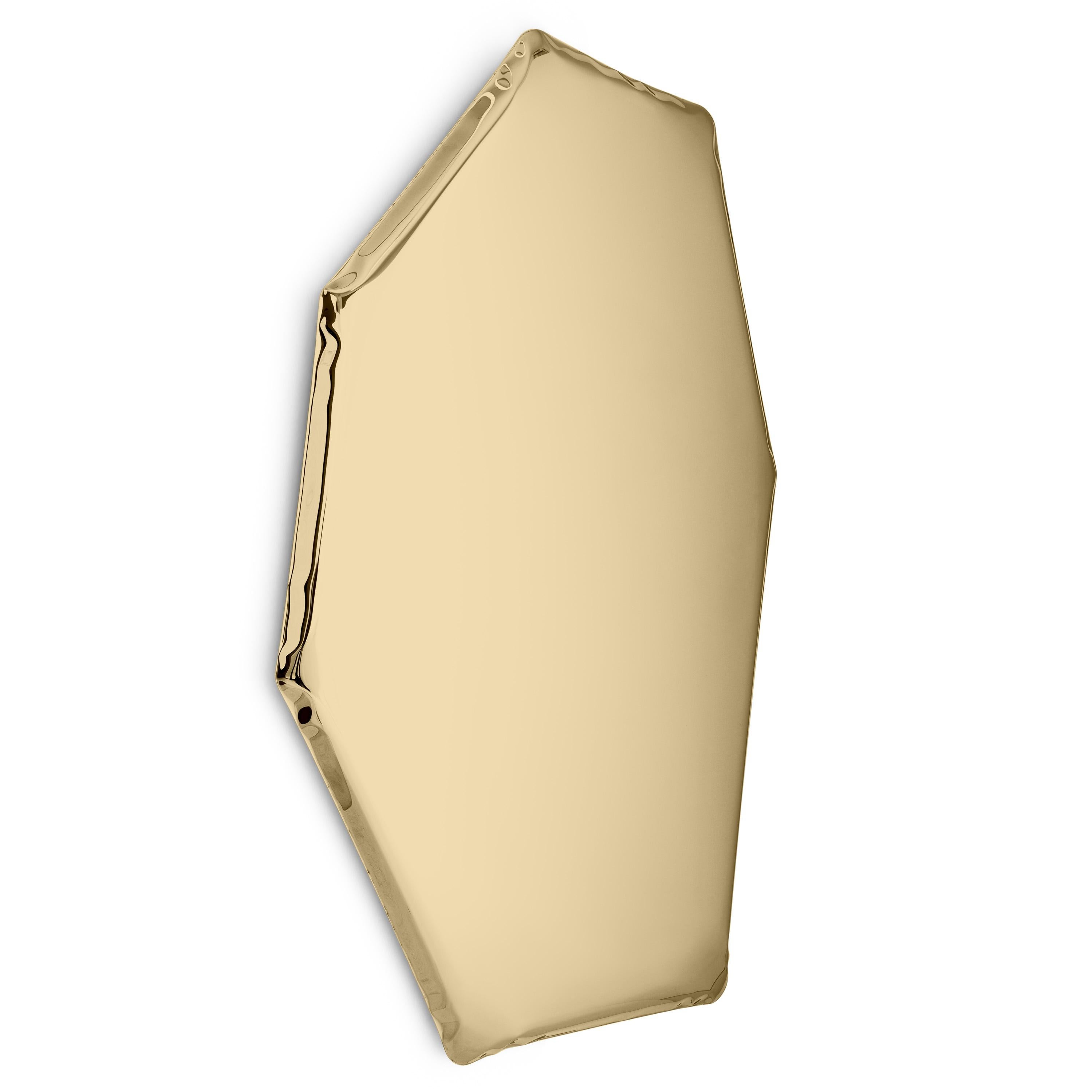 Miroir contemporain 'Tafla C2', collection AURUM, or rose, par Zieta Neuf - En vente à Paris, IDF