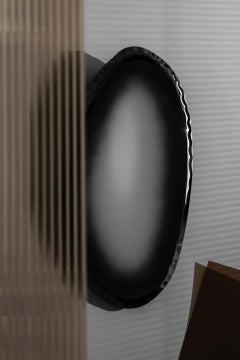Contemporary Mirror 'Tafla C2' by Zieta, Transitions Collection, Dark Matter