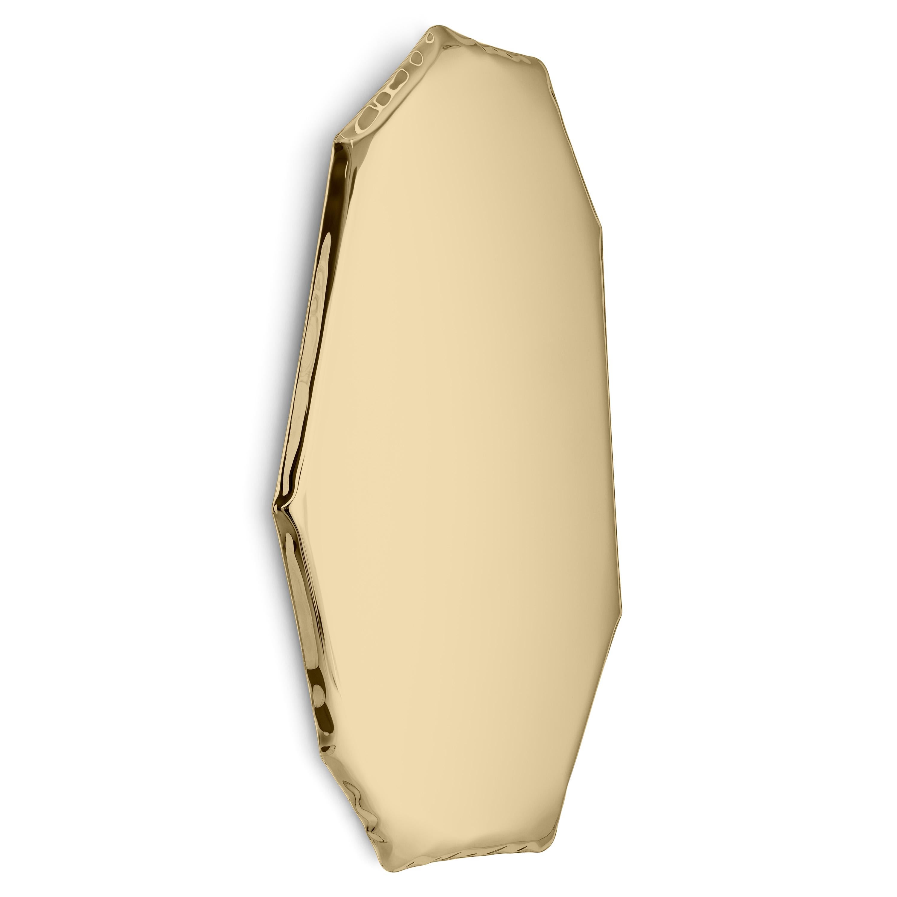 Organic Modern Contemporary Mirror 'Tafla C3', AURUM Collection, Classic Gold, by Zieta For Sale