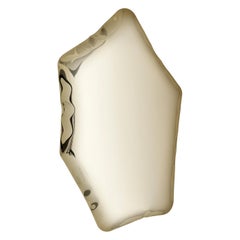 Contemporary Mirror 'Tafla C5', Aurum Collection, Light Gold, by Zieta