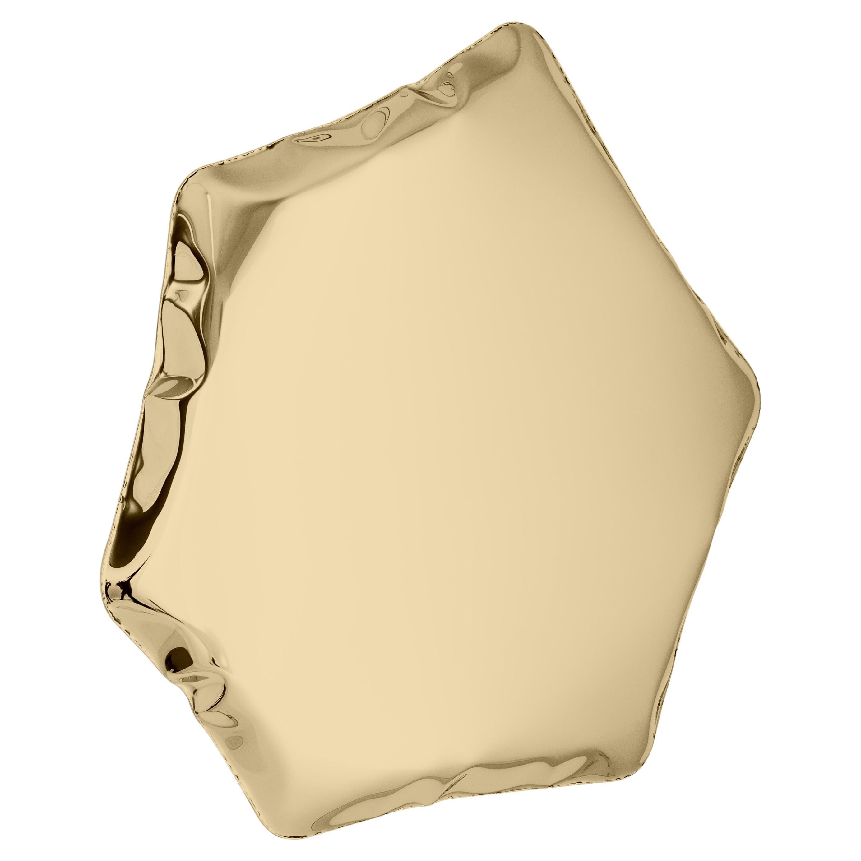 Contemporary Mirror 'Tafla C6', Aurum Collection, Classic Gold, by Zieta For Sale