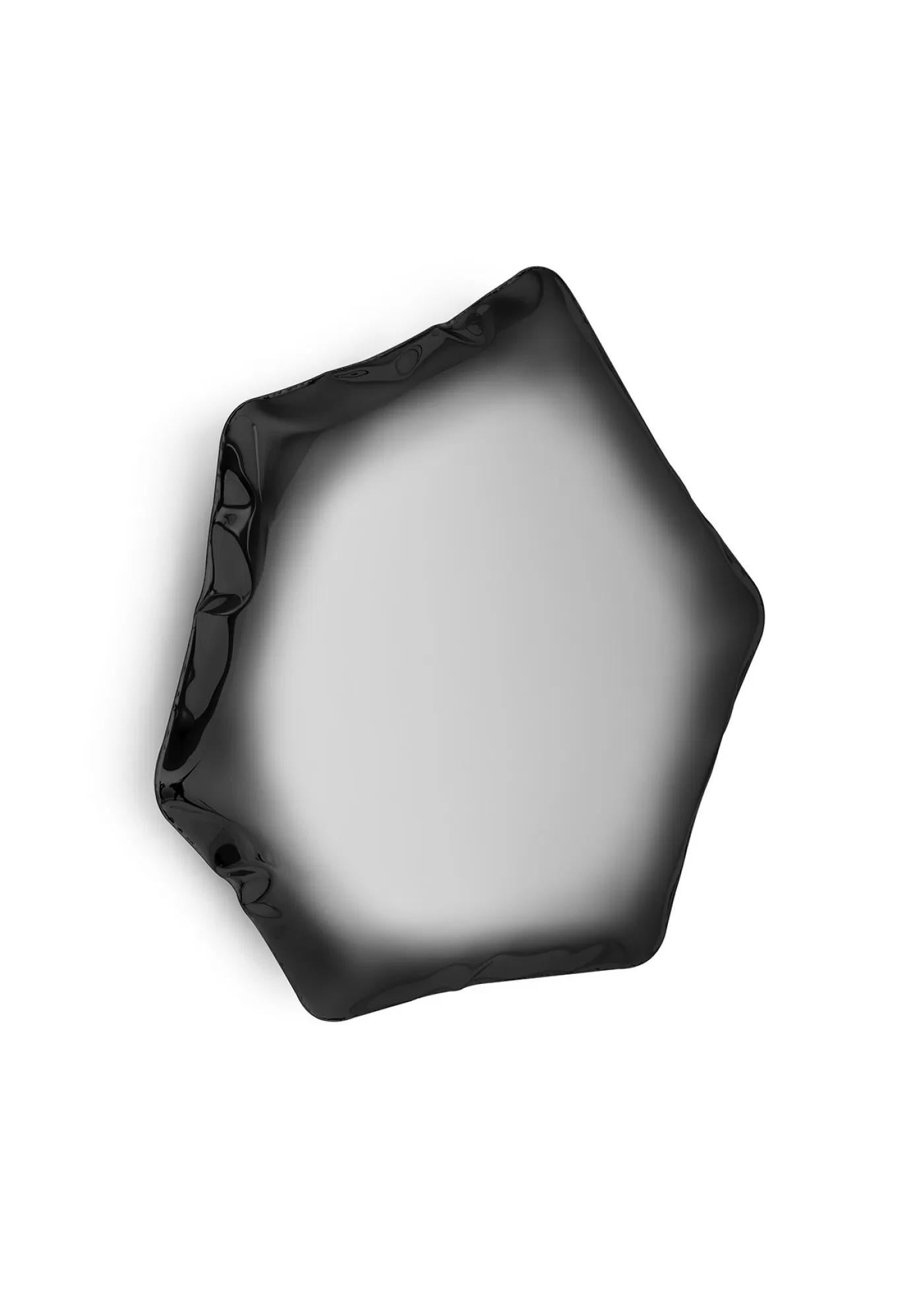 Organic Modern Contemporary Mirror 'Tafla C6' by Zieta, Transitions Collection, Dark Matter For Sale