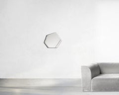 Contemporary Mirror 'Tafla C6' in Polished Stainless Steel by Zieta