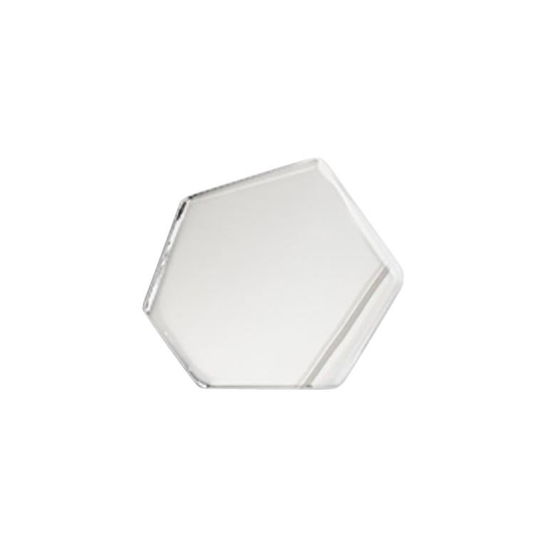 Contemporary Mirror 'Tafla C6' in Polished Stainless Steel by Zieta