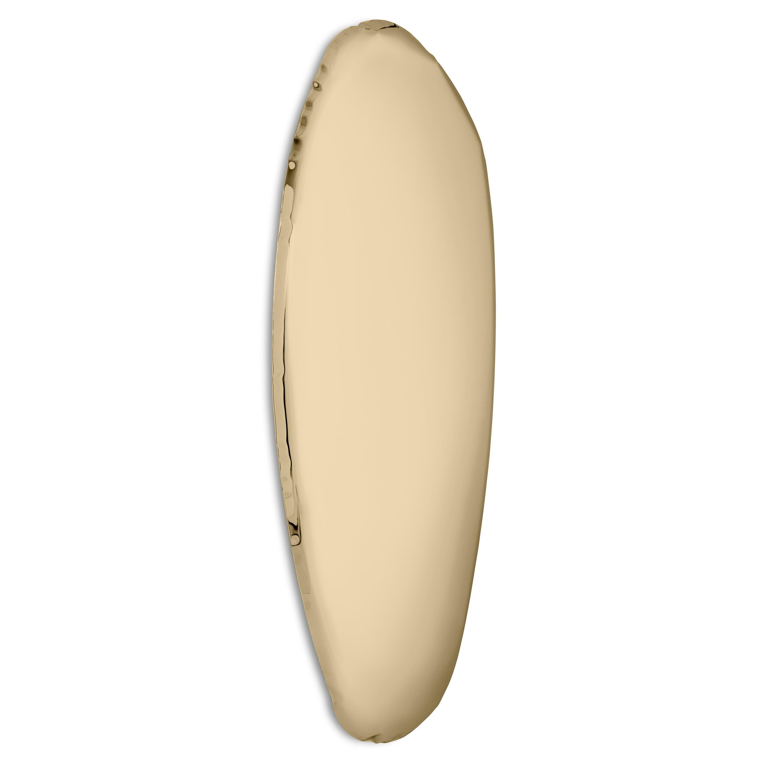 Zeitgenössischer Spiegel „Tafla O1“, Aurum-Kollektion, Hellgold, von Zieta (Polnisch) im Angebot