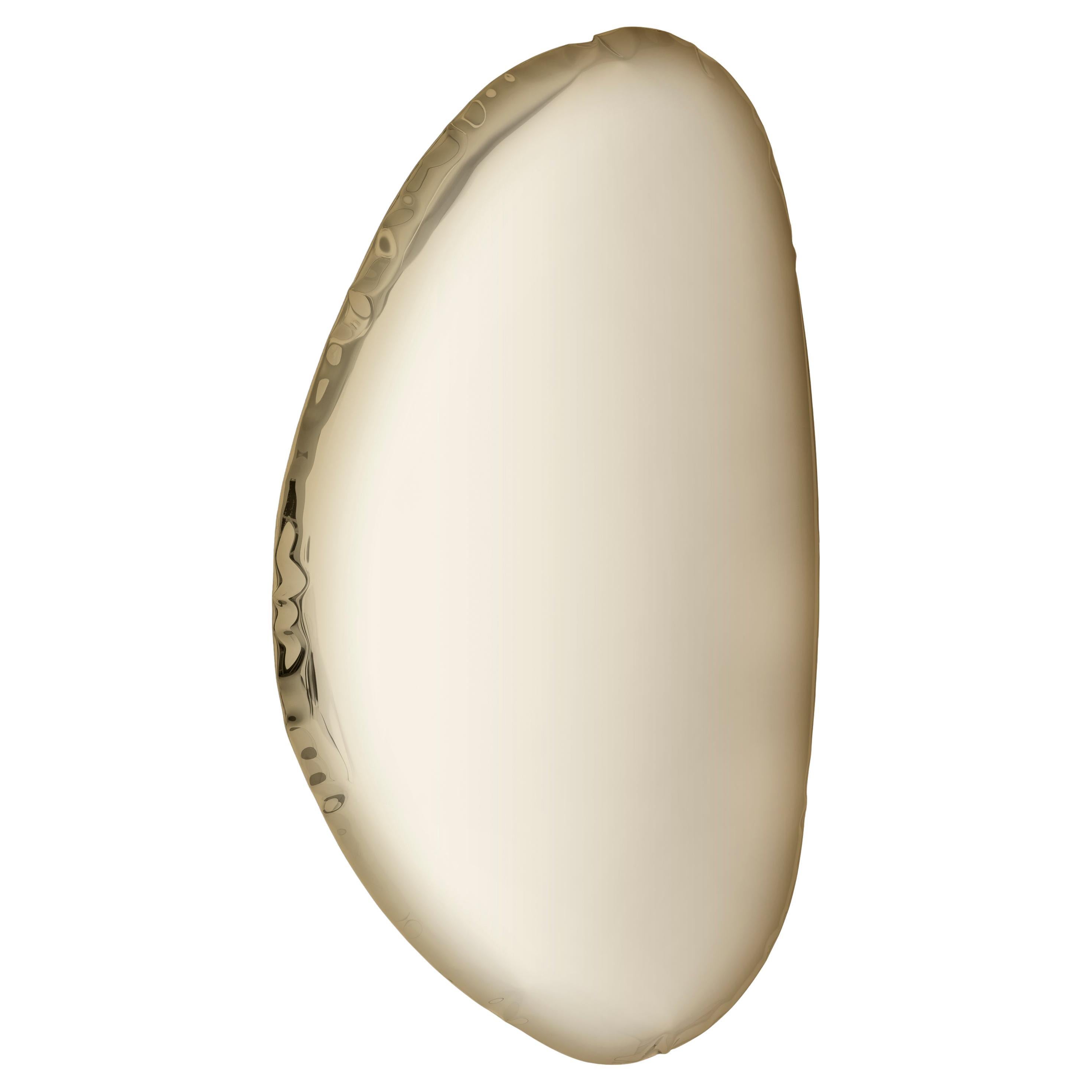 Contemporary Mirror 'Tafla O3', AURUM Collection, Light Gold, by Zieta For Sale