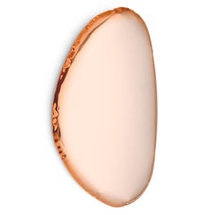 Contemporary Mirror 'Tafla O3', AURUM Collection, Rose Gold, by Zieta