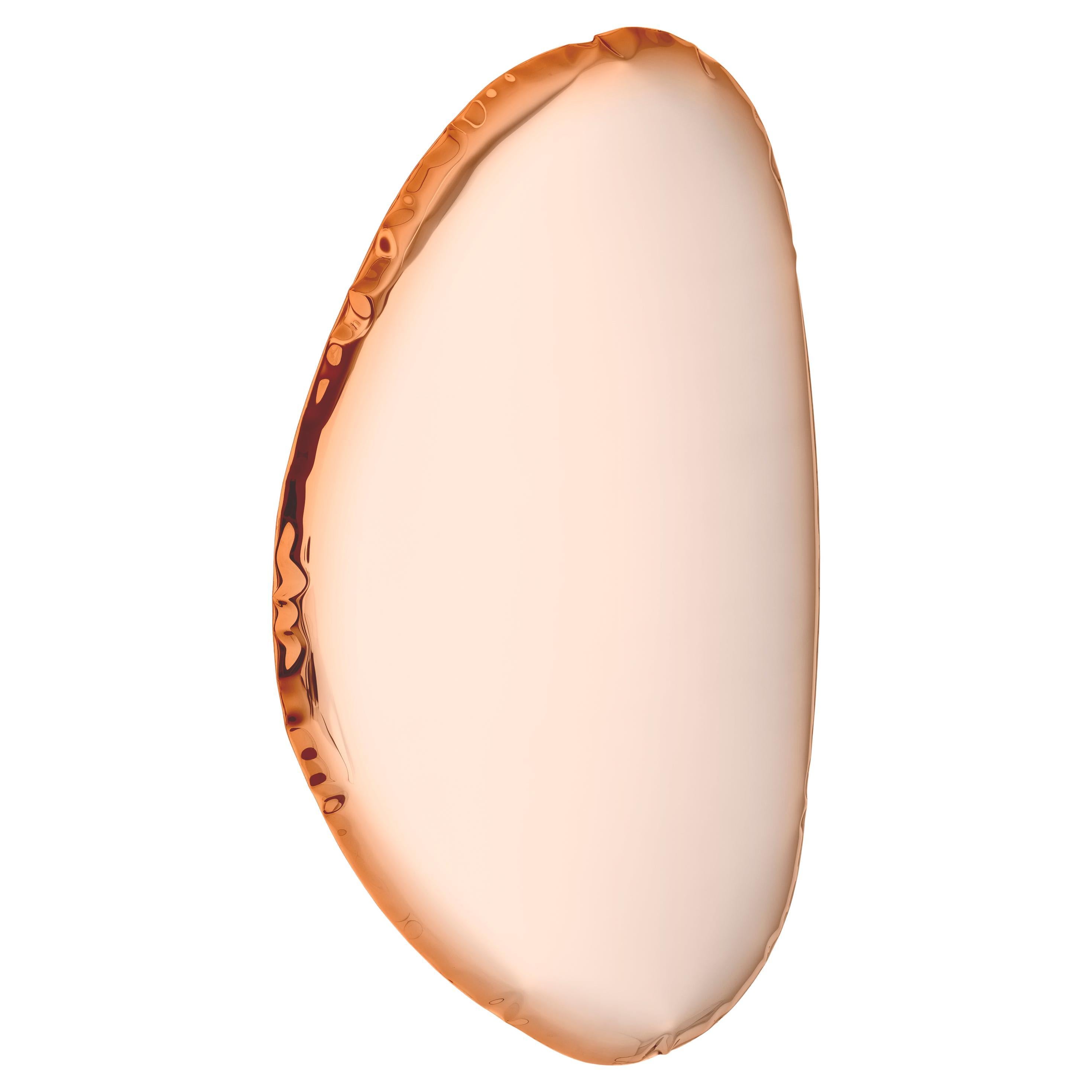 Contemporary Mirror 'Tafla O3', AURUM Collection, Rose Gold, by Zieta