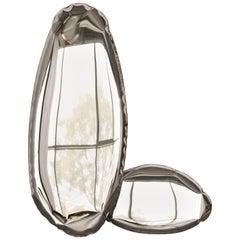 Contemporary Mirror 'Tafla O4' in Stainless Steel by Zieta Prozessdesign