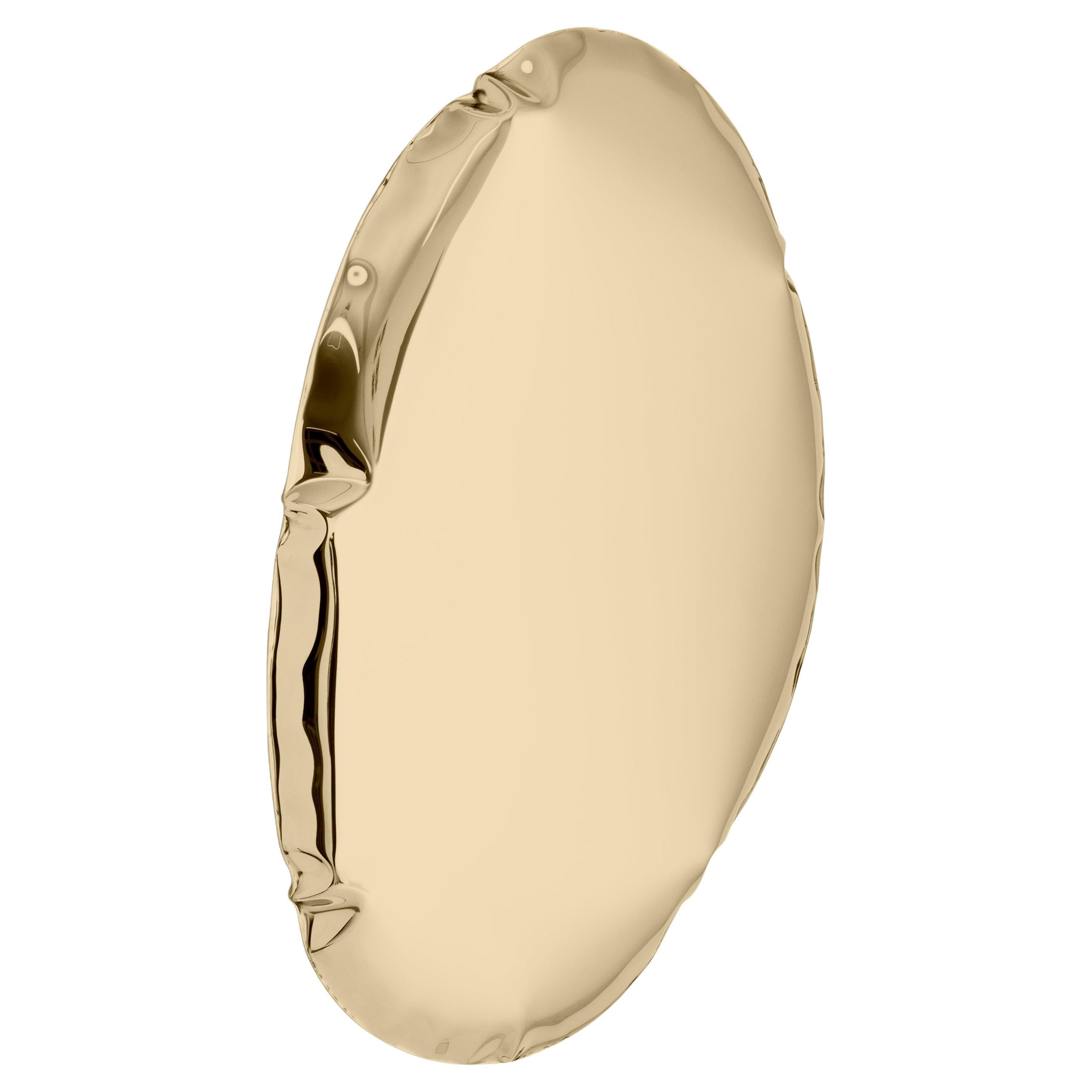 Espejo contemporáneo 'Tafla O5', Colección AURUM, Oro clásico, by Zieta en venta