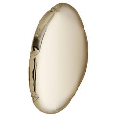 Contemporary Mirror 'Tafla O5', AURUM Collection, Light Gold, by Zieta