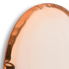 Espejo contemporáneo 'Tafla O6', Colección AURUM, Oro rosa, by Zieta