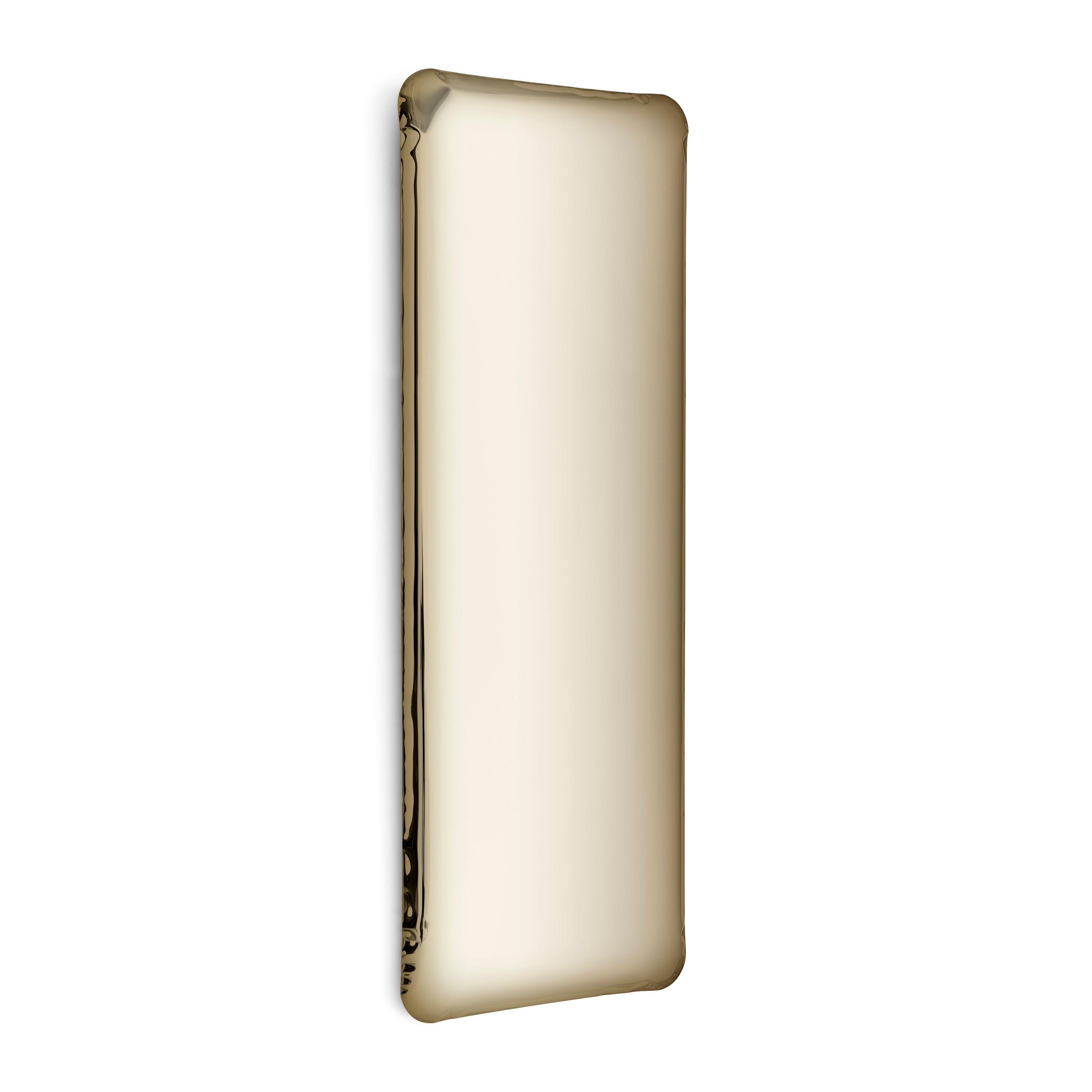Polacco Specchio contemporaneo 'Tafla Q1', Collezione Aurum, Oro Classico, di Zieta in vendita