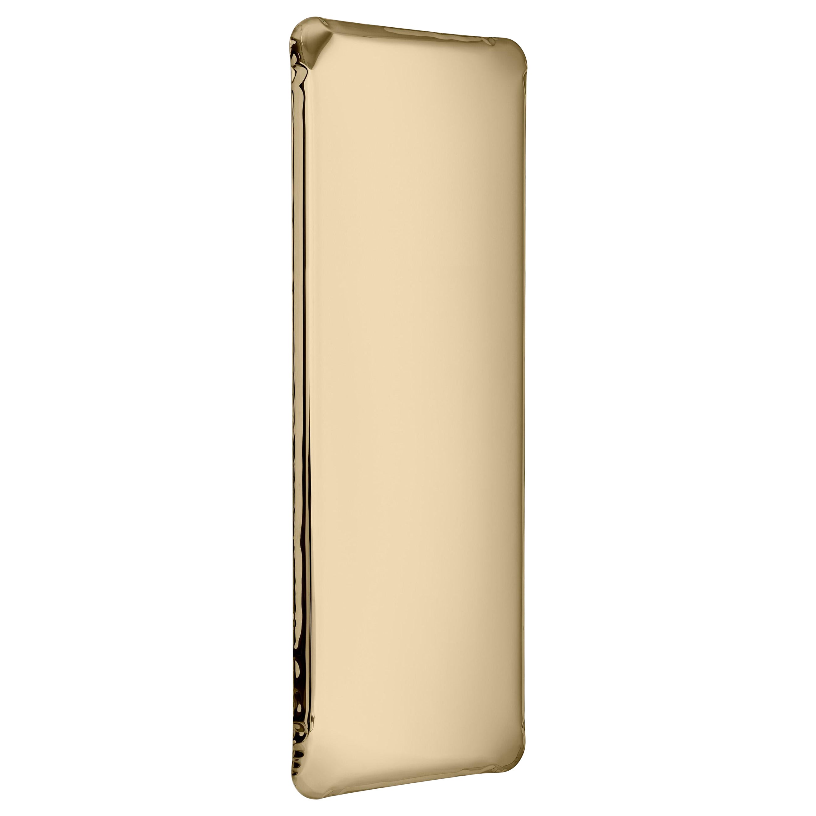 Espejo contemporáneo 'Tafla Q1', Colección Aurum, Oro clásico, by Zieta en venta