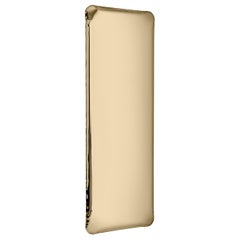 Zeitgenössischer Spiegel „Tafla Q1“, Aurum-Kollektion, klassisches Gold, von Zieta