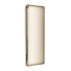 Contemporary Mirror 'Tafla Q1', Aurum Collection, Light Gold, by Zieta