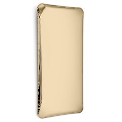 Contemporary Mirror 'Tafla Q2', Aurum Collection, Classic Gold, by Zieta