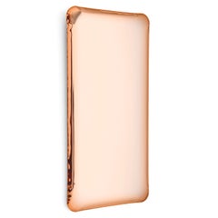 Contemporary Mirror 'Tafla Q2', Aurum Collection, Rose Gold, by Zieta
