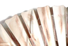 Ventaglio Lady Fan Wall Mirror by Sabrina Landini, Silvered Glass & Brass, Italy