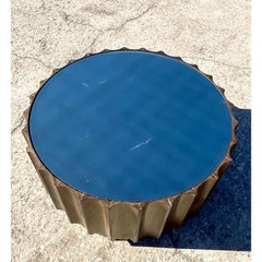 Contemporary Mirrored Gear Shift Coffee Table