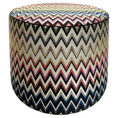 Contemporary Missoni Home Vernal Pouf, ottomana, sgabello