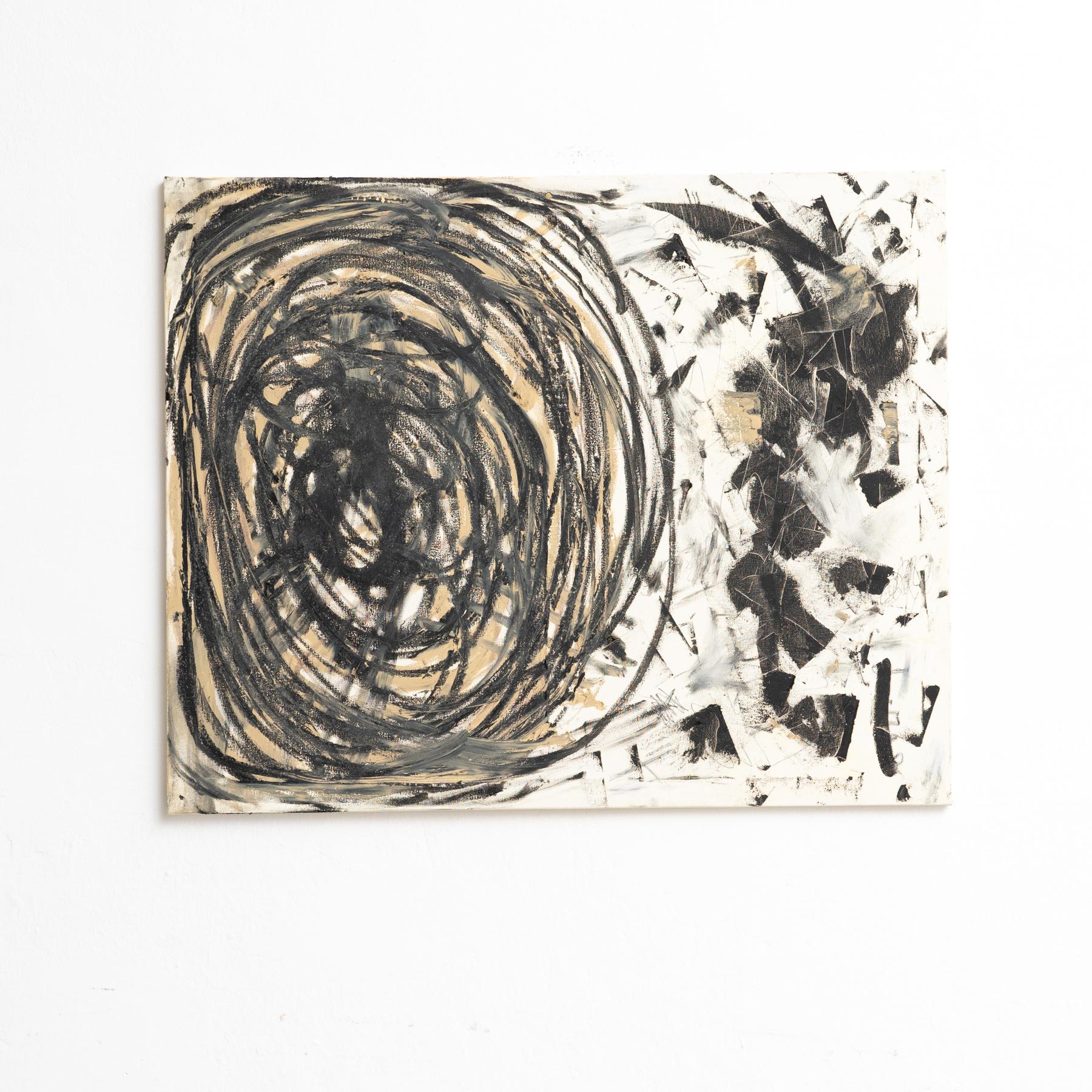 Questa straordinaria opera d'arte astratta contemporanea di Sandro, creata nel 2015, presenta una dinamica fusione di tecniche miste su tela. L'uso audace ed espressivo di Sandro di colori, texture e forme cattura l'energia dell'arte moderna,