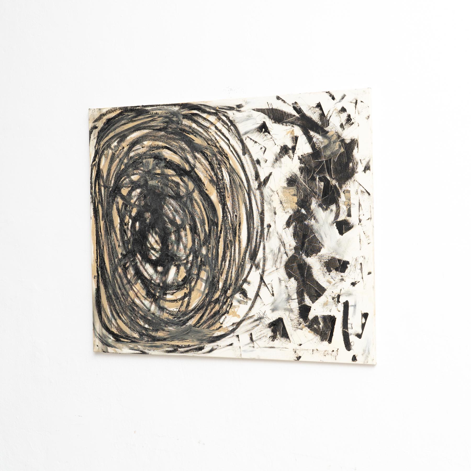 Mid-Century moderno Opera d'arte astratta contemporanea a tecnica mista di Sandro - CIRCA 2015 in vendita