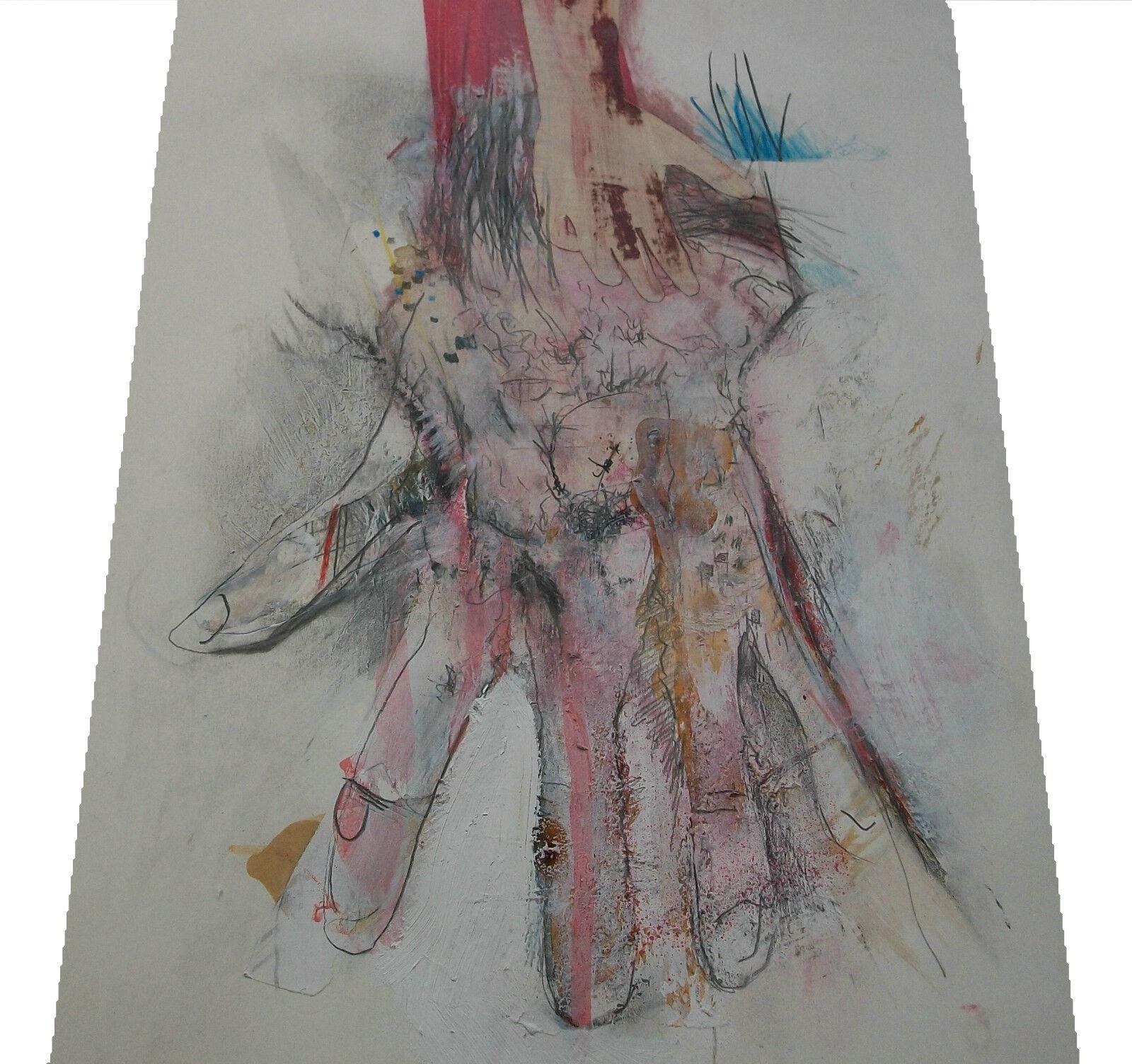 Canadian Contemporary Mixed Media Collage on Paper, Initialed, Unframed, 21st Century For Sale