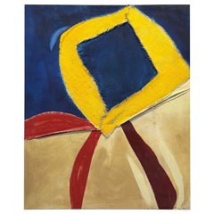 Pintura contemporánea en técnica mixta sobre lienzo de Martha Enzmann, 2002