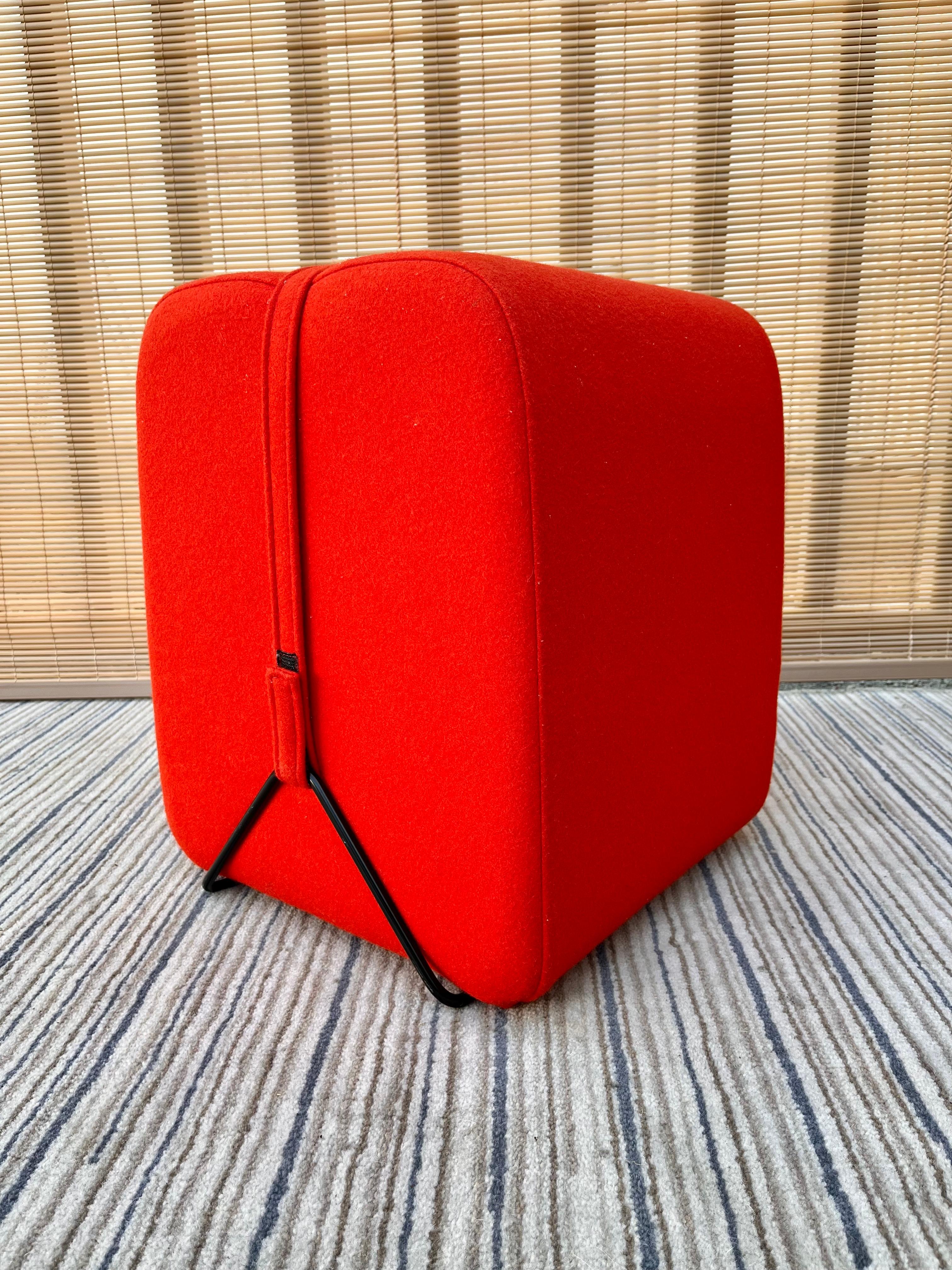 Metal Contemporary Mobidec Footstool by Pierre Charpin for Ligne Roset