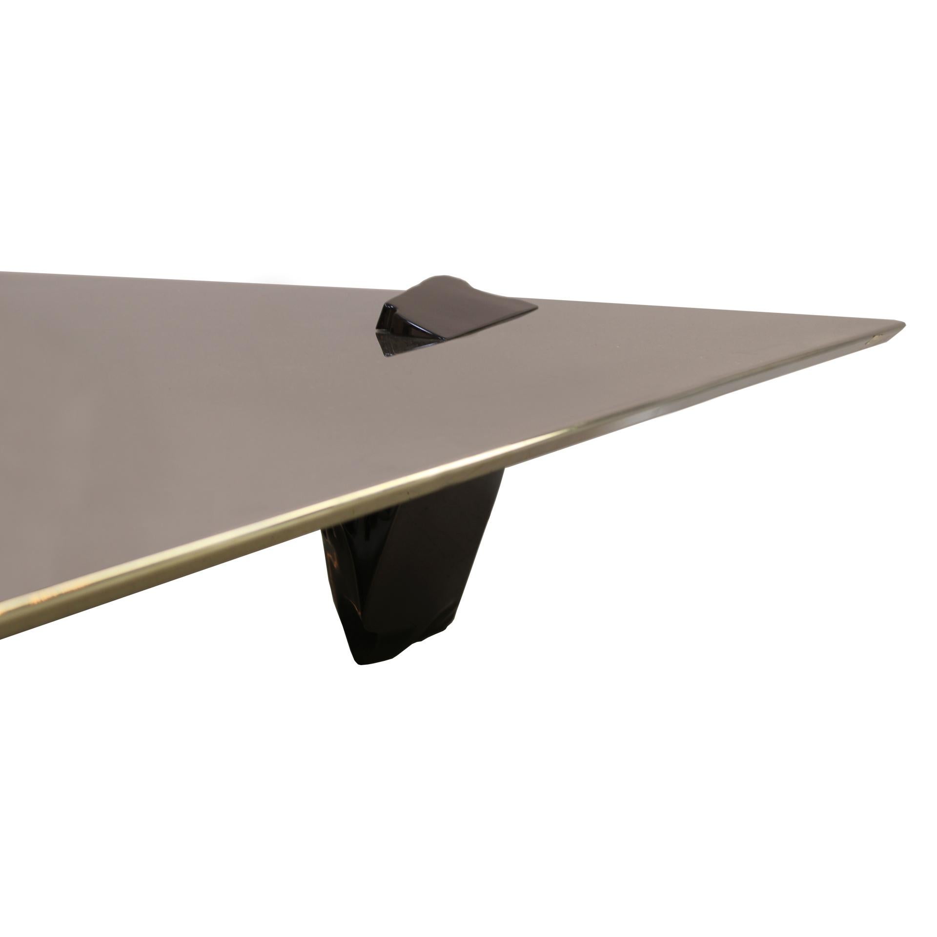 Aluminum Contemporary Mod Sereno Coffee Table Designed by Fredrikson Stallard, Italy