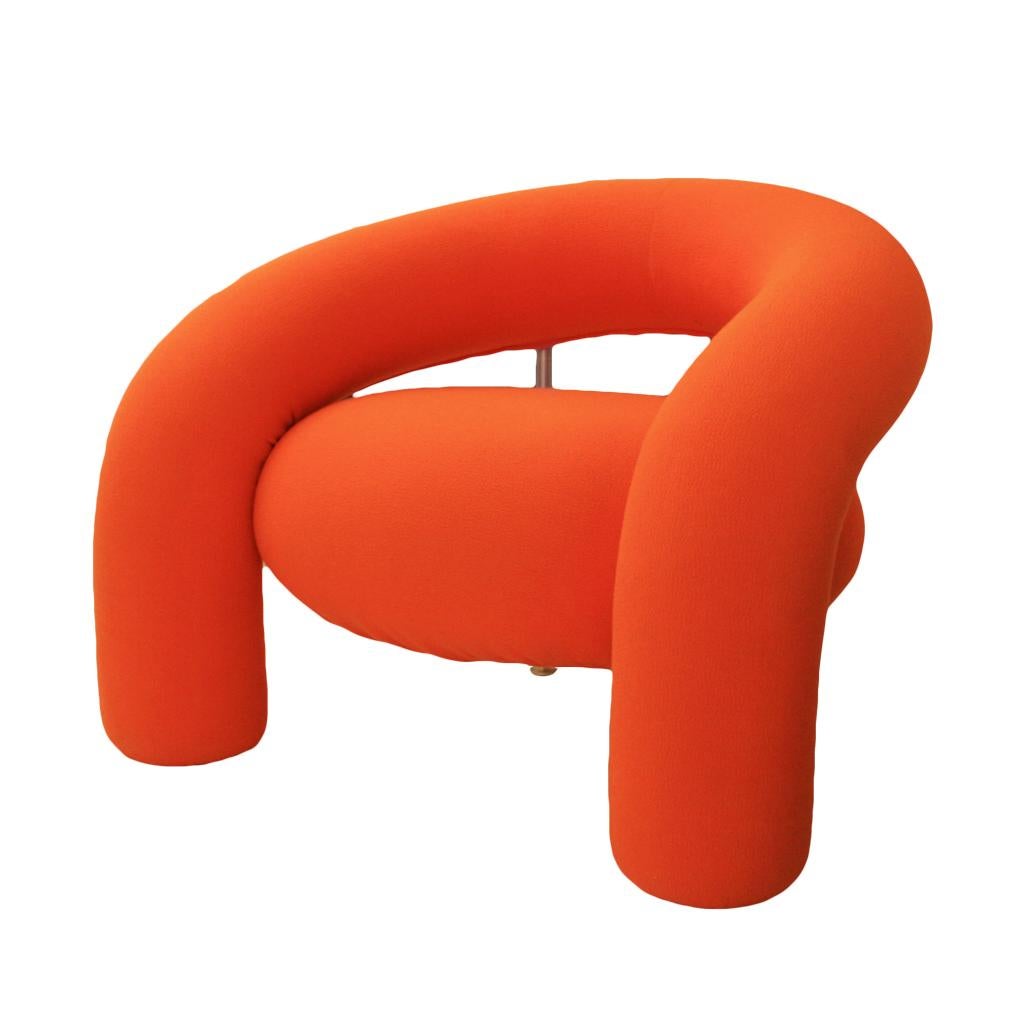 Contemporary Mod Tube Armchair Designed by Anna and Carlo Bartoli In Good Condition In Madrid, ES
