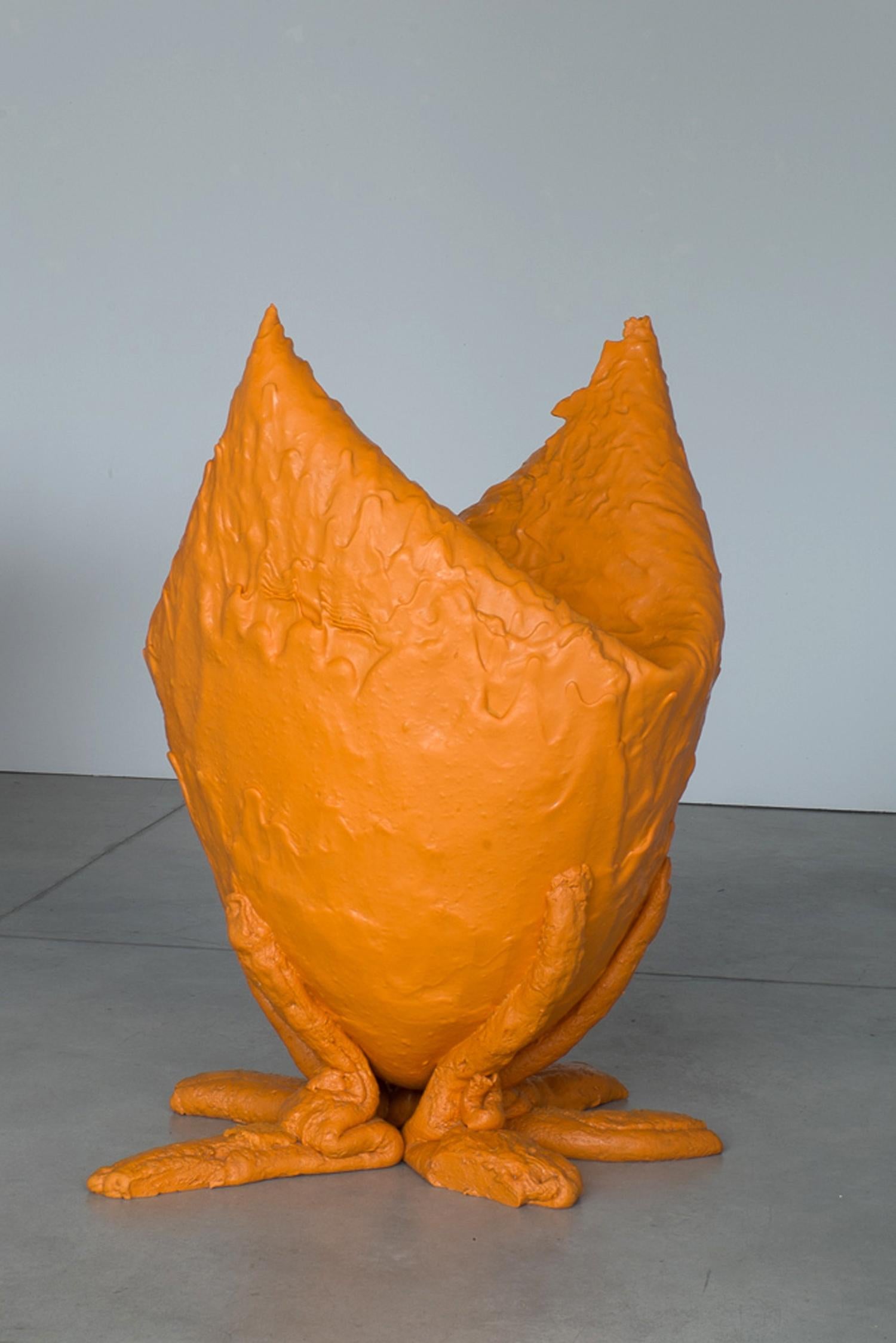 Model XXXL N. 003/2004 Vase by Gaetano Pesce, 2004, Orange, Limited Edition In Good Condition For Sale In barasso, IT