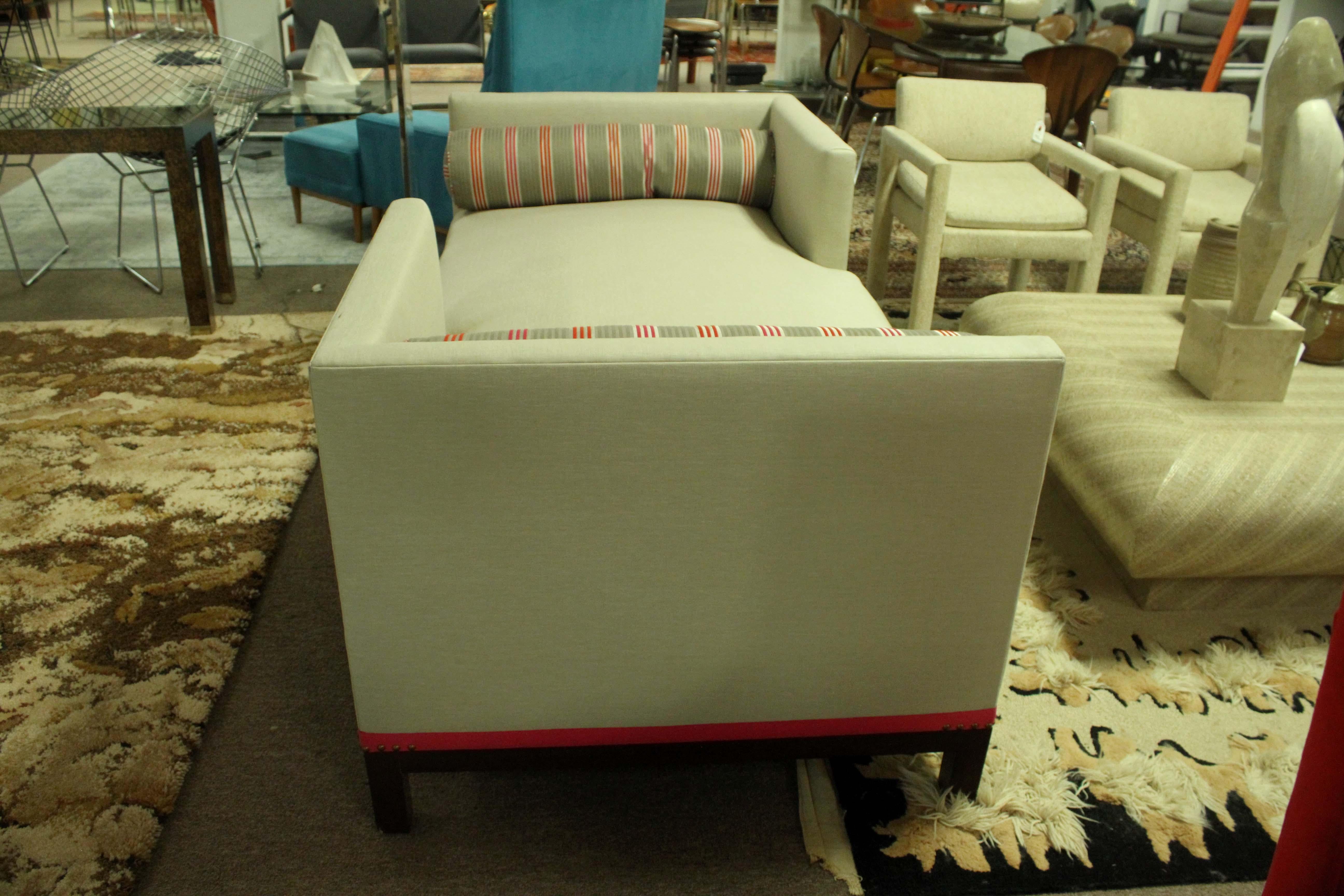 Contemporary Modern A. Rudin Custom Made Tete a Tete Sofa Loveseat #2725 1