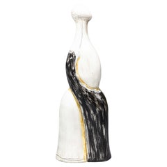 Contemporary Modern Abstract Hand Painted Figurative Floor Sculpture