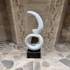 Contemporary Modern Abstract Sculpture Marble Art